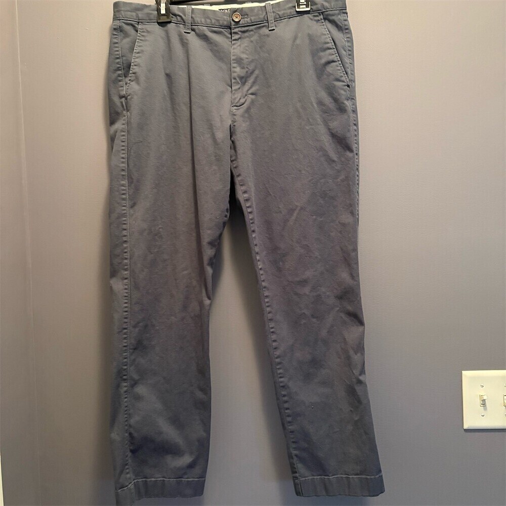 J.Crew Chino Pants Men's W36 L30 Blue Straight Leg Stretch Casual Workwear - Picture 1 of 8